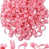 100 x Permanent Makeup/Microblading Pigment Ring Cups/Lash Glue Cups