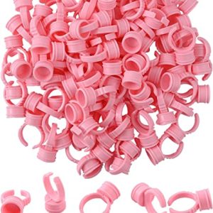 100 x Permanent Makeup/Microblading Pigment Ring Cups/Lash Glue Cups