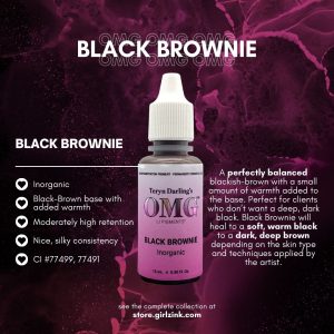 Black Brownie - OMG® Eyeliner Pigments by Teryn Darling & Li