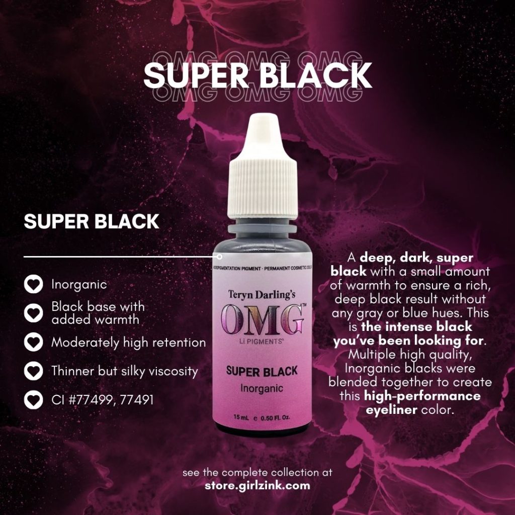 Super Black - OMG® Eyeliner Pigments by Teryn Darling & Li